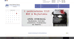 Desktop Screenshot of biblioteka.wejherowo.pl